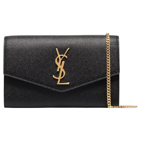 ysl wallet on chain dark beige|UPTOWN CHAIN WALLET IN GRAIN DE POUDRE EMBOSSED .